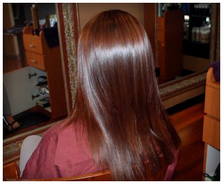 Brazilian Blowout after at LL Hair Studio salon in Houston, TX 77095